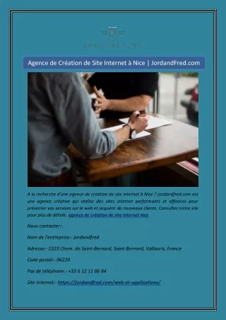 Agence de Création de Site Internet à Nice | JordandFred.com