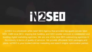 in2seo is a wholesale white label seo agency that