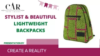Stylist & beautifull Lightweight backpacks