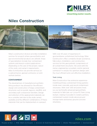 Containment Solutions | Nilex