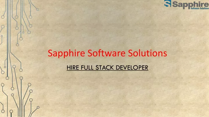 sapphire software solutions