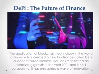 defi the future of finance