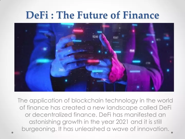 defi the future of finance