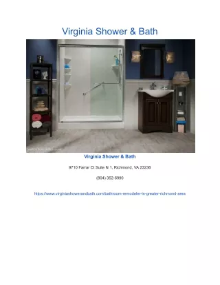 virginia shower bath