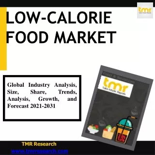 low calorie food market