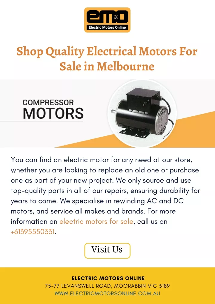 shop quality electrical motors for sale