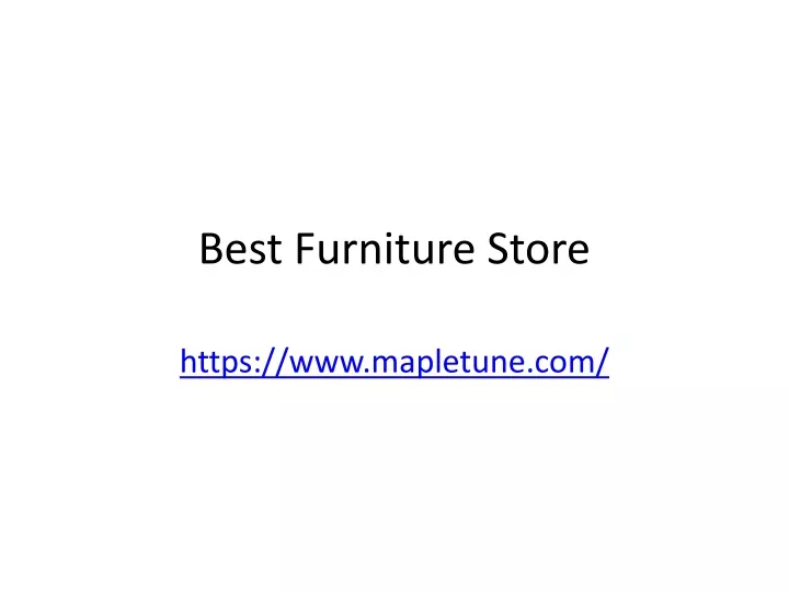 best furniture store