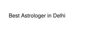 Best Astrologer in Delhi