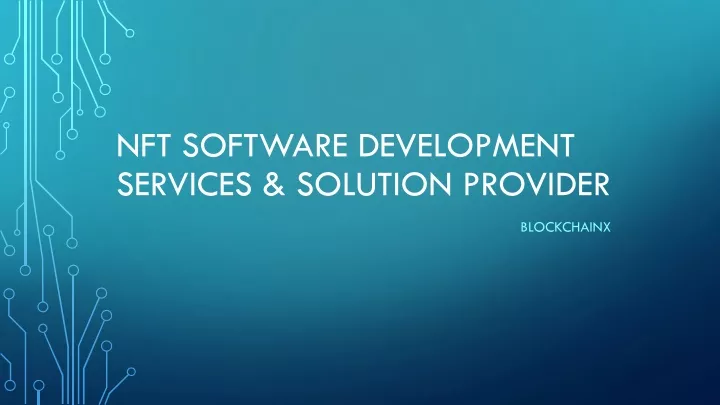 nft software development services solution