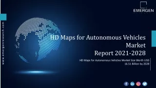 hd maps for autonomous vehicles market