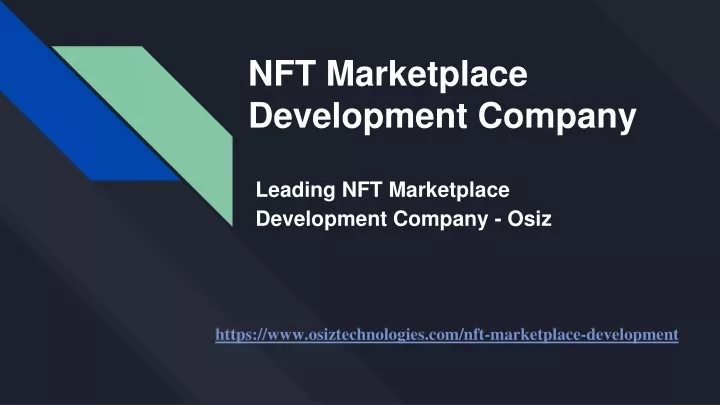 nft marketplace development company