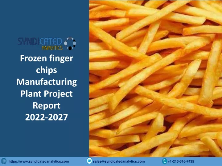 frozen finger chips manufacturing plant project