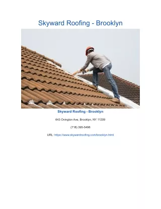 skyward roofing brooklyn