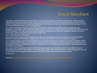 david marchant