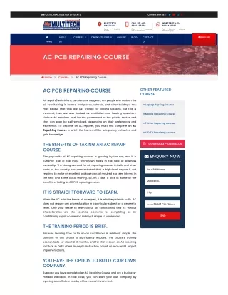 AC PCB Repairing Course