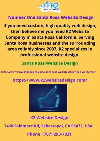 number one santa rosa website design