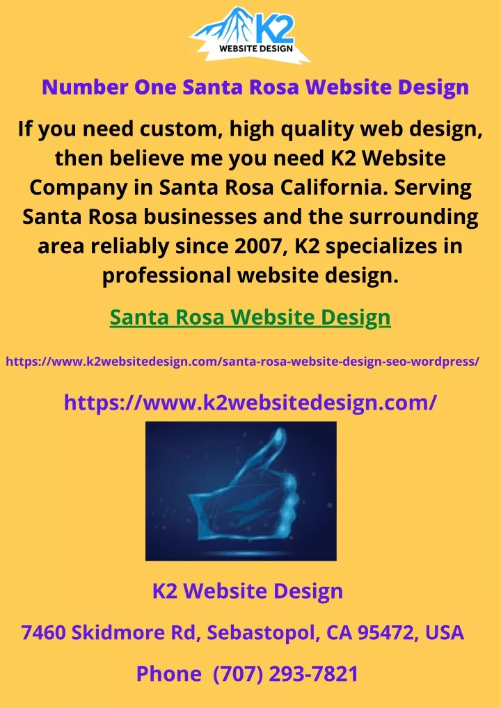 number one santa rosa website design