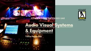 Audio Visual Systems & Equipment