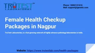 Female Health Checkup Packages in Nagpur