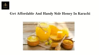 Get affordable and handy Sidr honey in Karachi