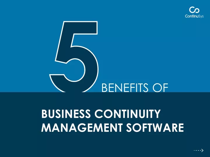 5 benefits of business continuity management