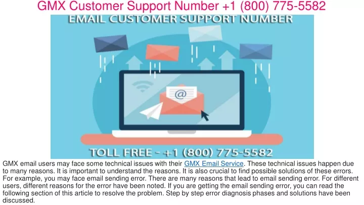 gmx customer support number 1 800 775 5582