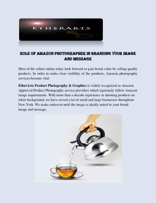 Role of Amazon Photographer in Branding Your Image and Message