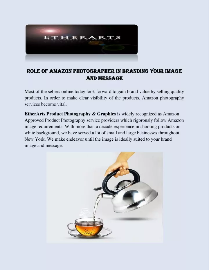 role of amazon photographer in branding your