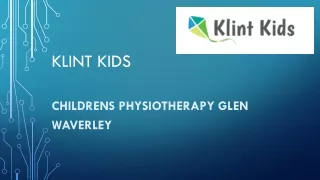 Childrens Physiotherapy Glen Waverley