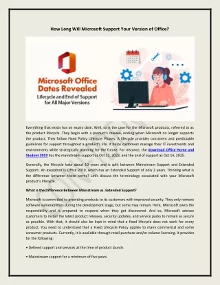 how long will microsoft support your version