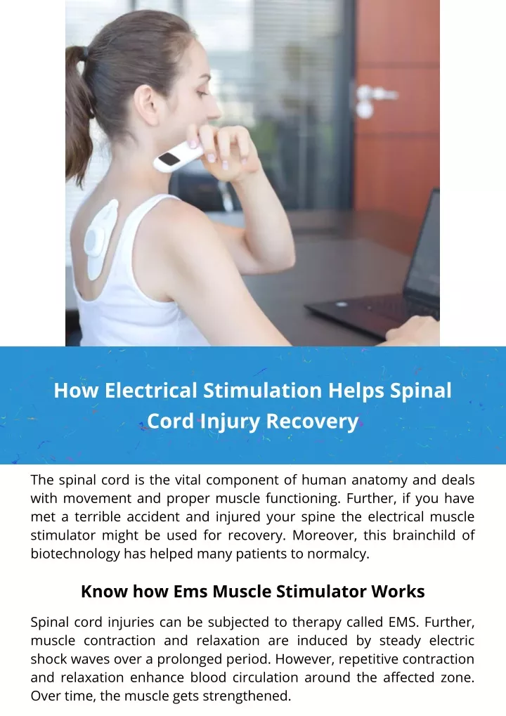 how electrical stimulation helps spinal cord