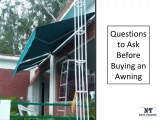 Questions to Ask Before Buying an Awning