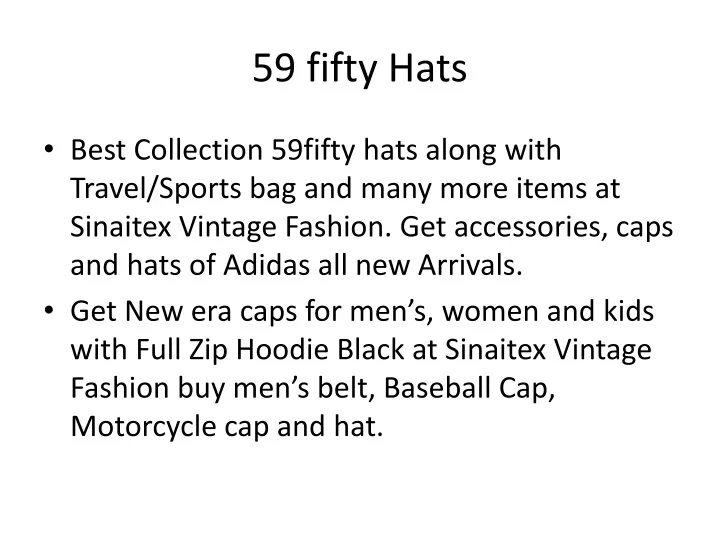 59 fifty hats