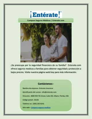 compare seguros m dicos enterate com