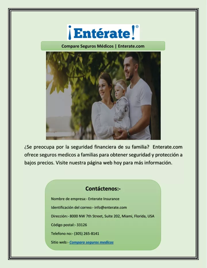 compare seguros m dicos enterate com