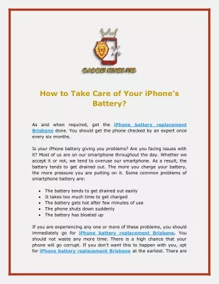 How to Take Care of Your iPhone’s Battery