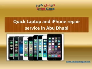 Quick Laptop and iPhone repair service in Abu Dhabi
