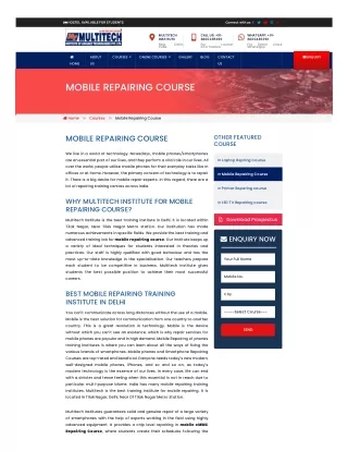 Mobile Repairing Course