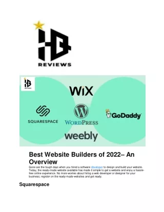 best website builders of 2022 an overview gone