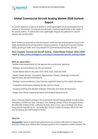 global commercial aircraft seating market