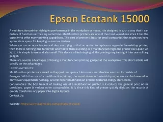 epson ecotank 15000