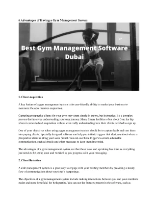 6 advantages of having a gym management system
