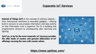 Copacetic IoT Services