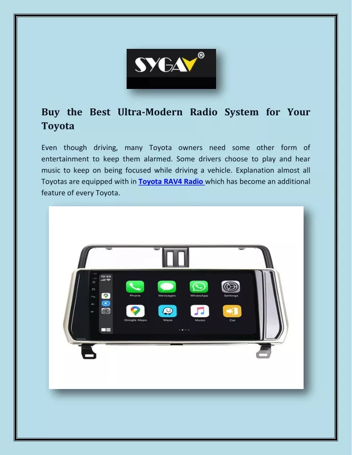 buy the best ultra modern radio system for your