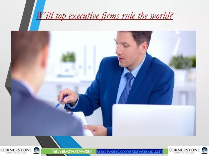 will top executive firms rule the world