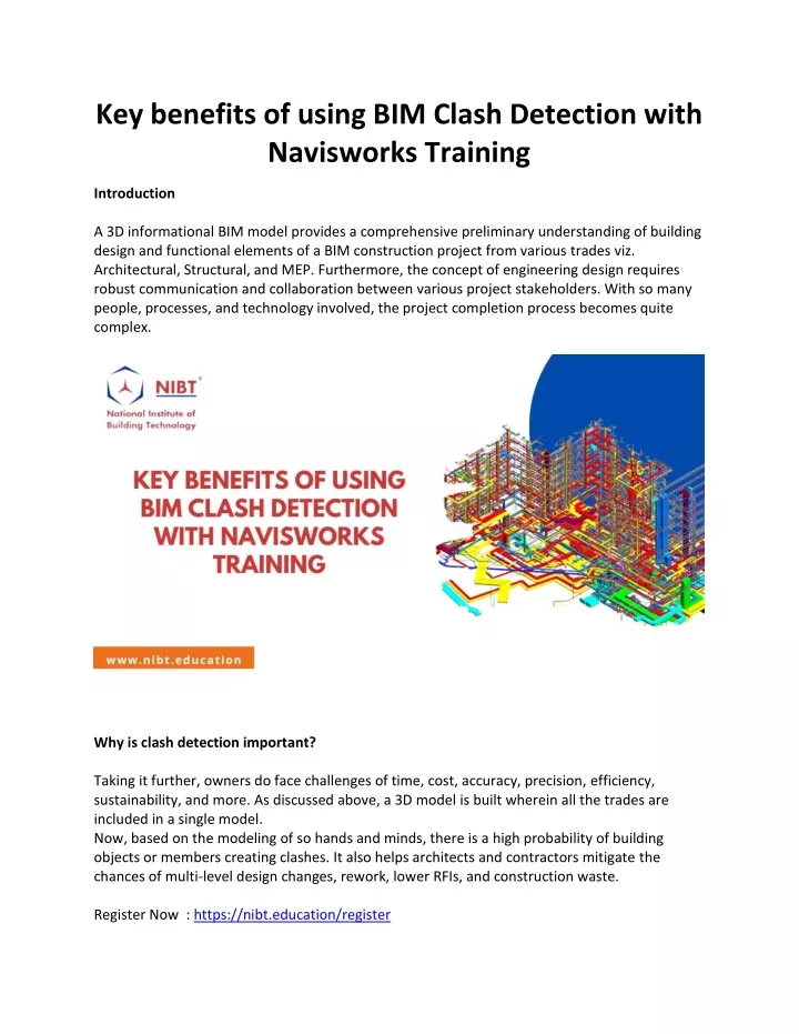 key benefits of using bim clash detection with