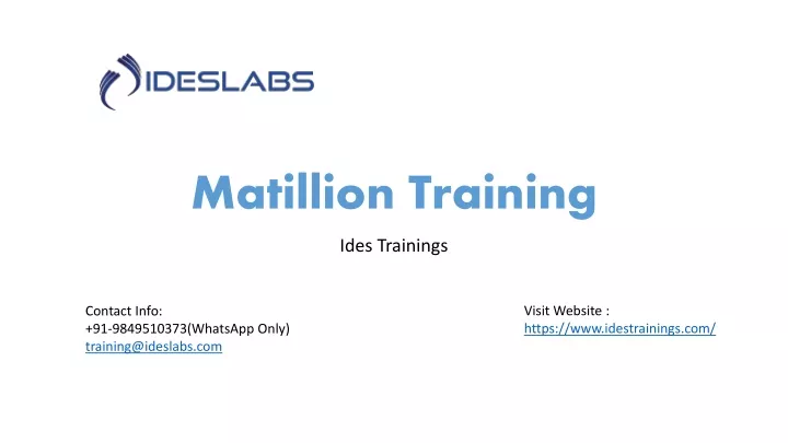 matillion training