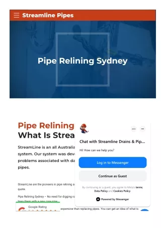 Pipe Relining Sydney