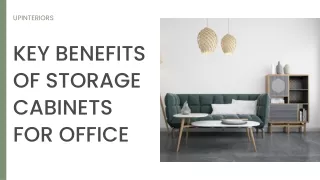 Key Benefits Of Storage Cabinets for Office