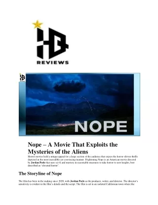 nope a movie that exploits the mysteries